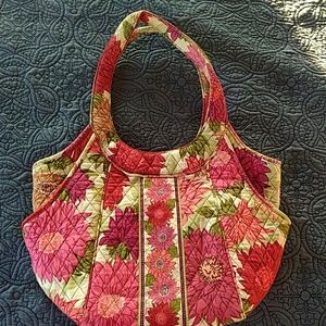 Vera Bradley pink floral shoulder bag